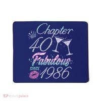 40th Birthday Chapter 40 Fabulous Since 1986 Rhinestones Diamonds Mousepad thumb 0