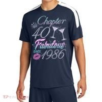 40th Birthday Chapter 40 Fabulous Since 1986 Rhinestones Diamonds Sport-Tek Competitor United Soccer Jersey thumb 0