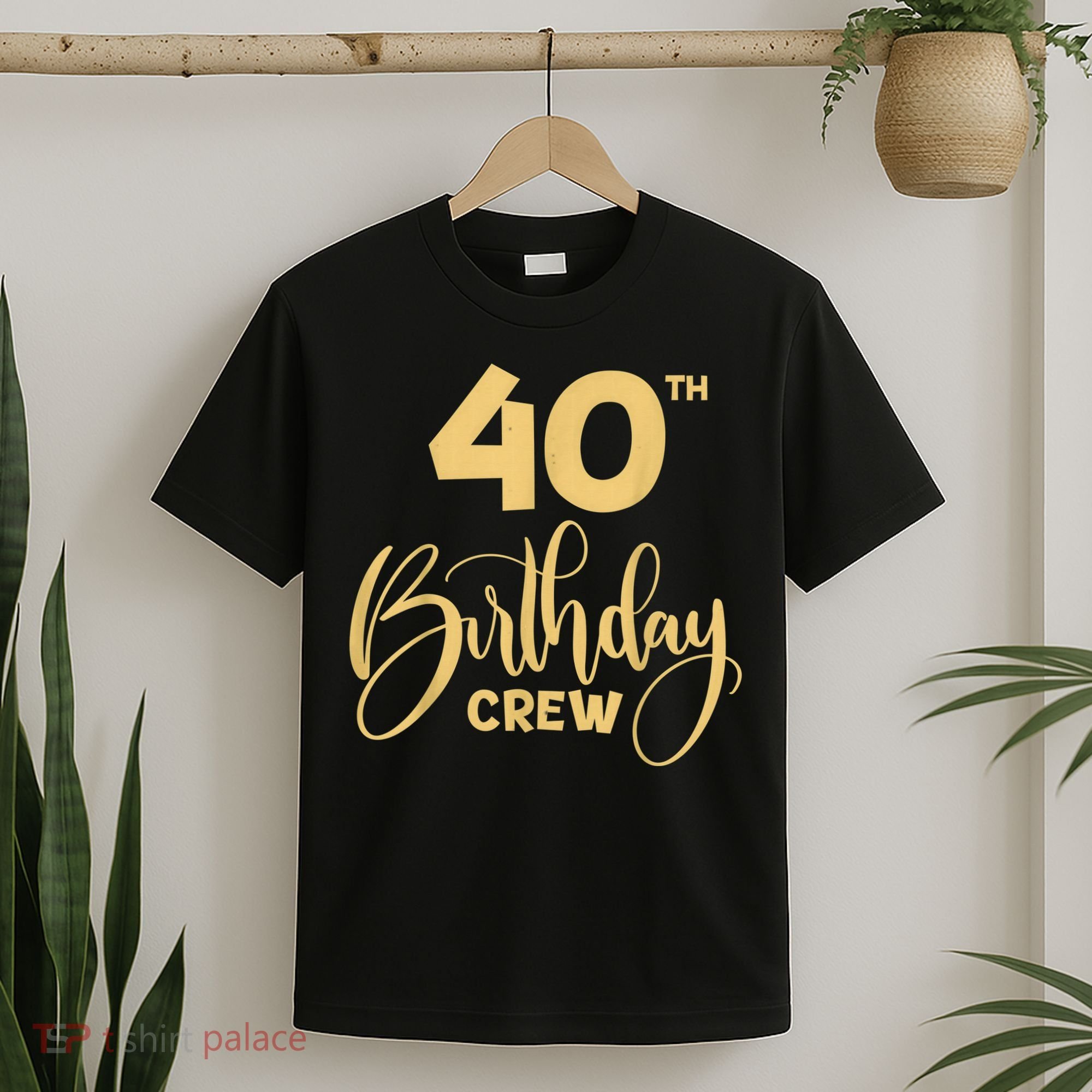 40th Birthday Crew for Gifts Birthday Party Group Family T-Shirt