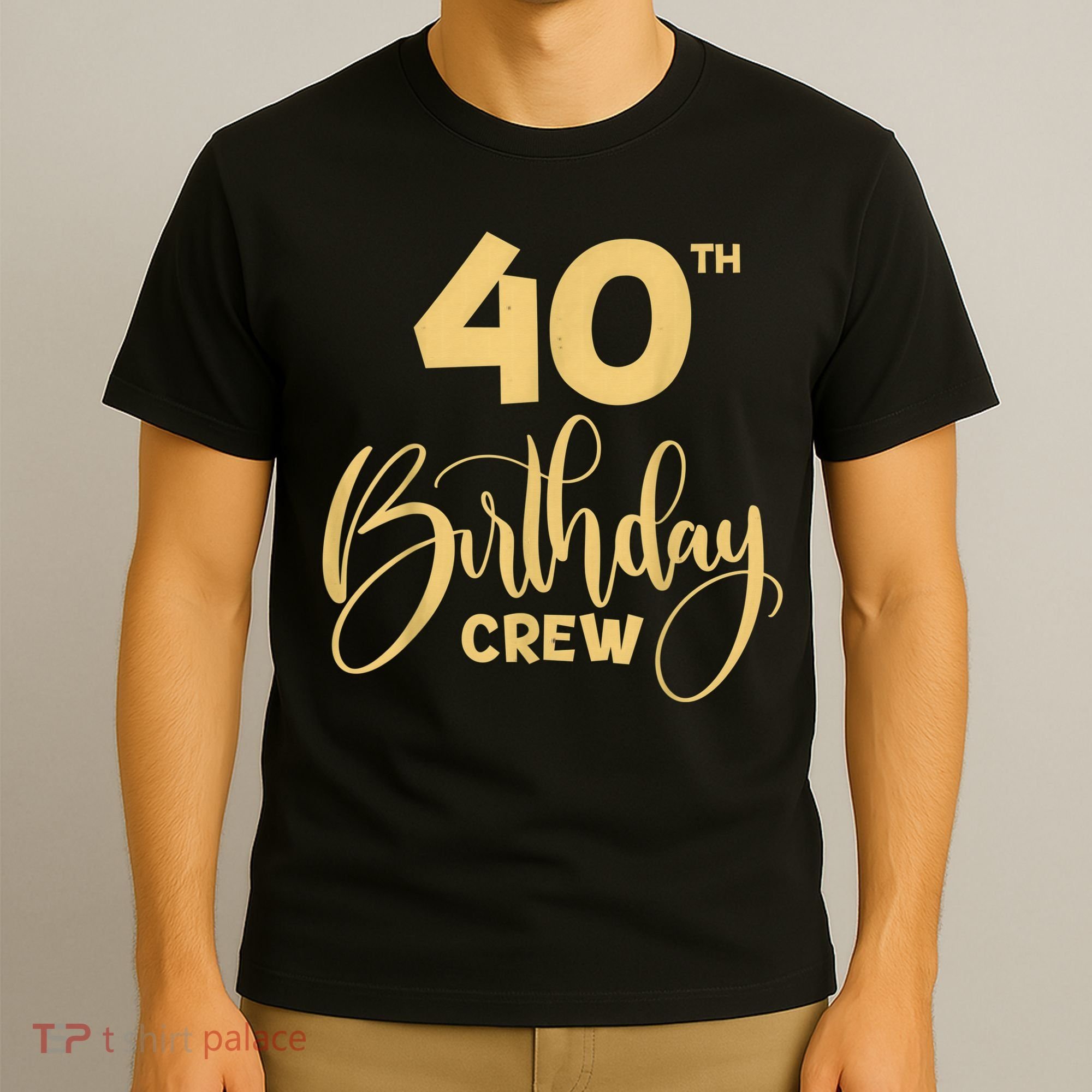 40th Birthday Crew for Gifts Birthday Party Group Family T-Shirt