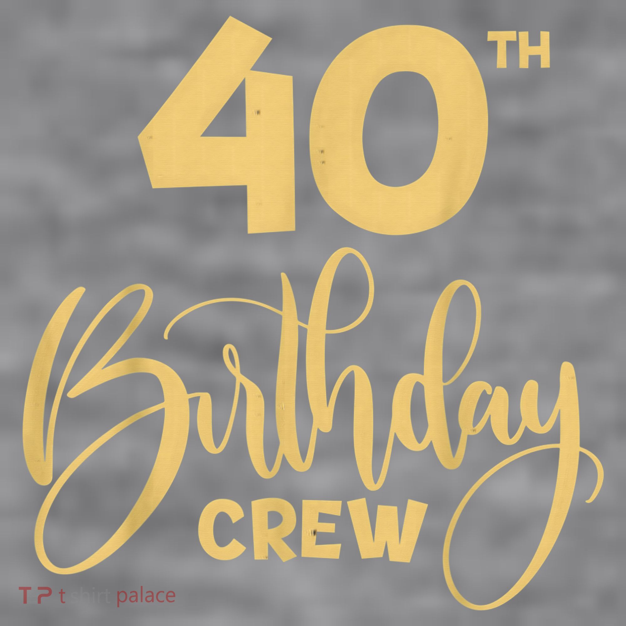 40th Birthday Crew for Gifts Birthday Party Group Family Women's Racerback Cropped Tank
