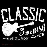 40th Birthday Classic Guitar Since 1986 And Still Rockin Women's Hoodie thumb 2