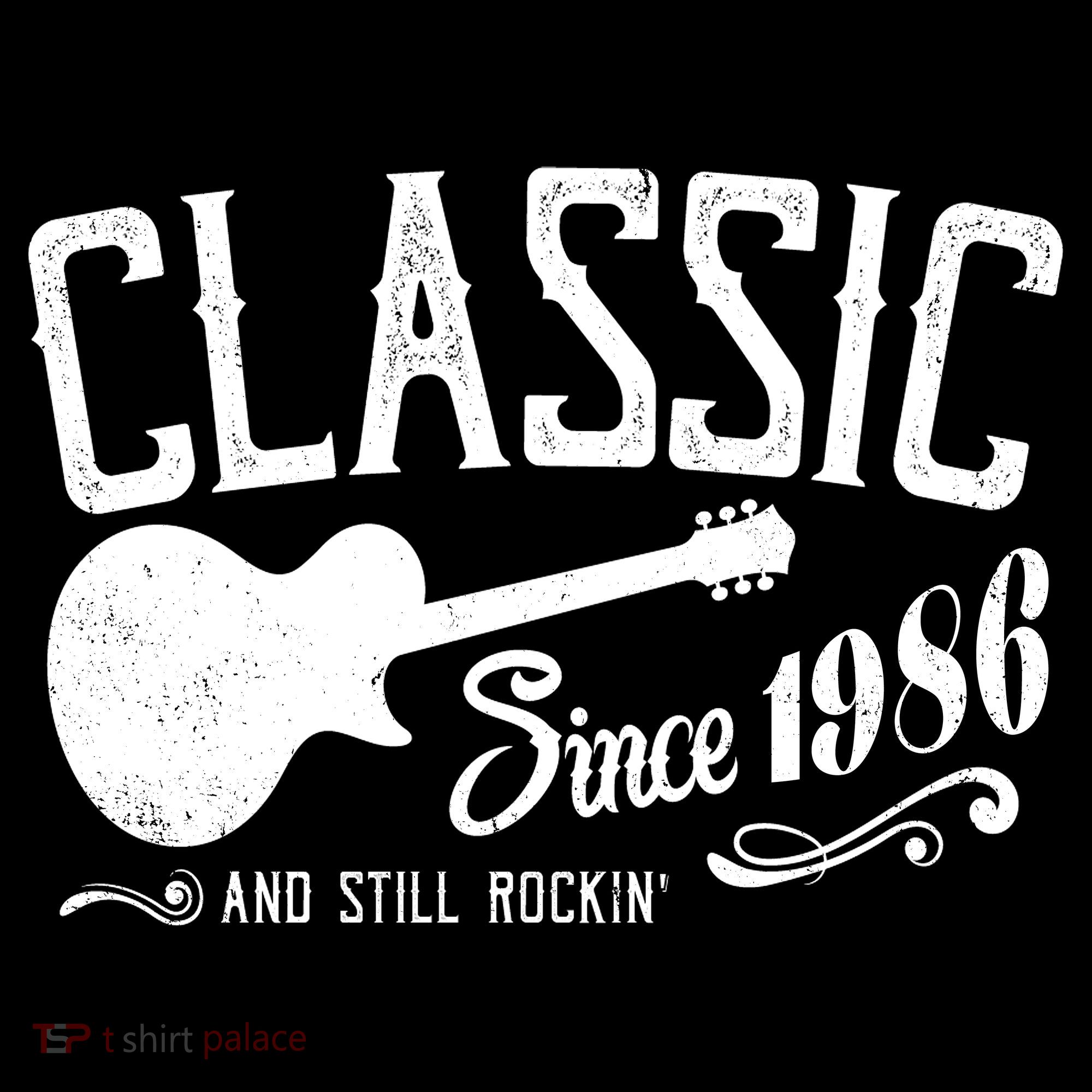 40th Birthday Classic Guitar Since 1986 And Still Rockin Women's Hoodie