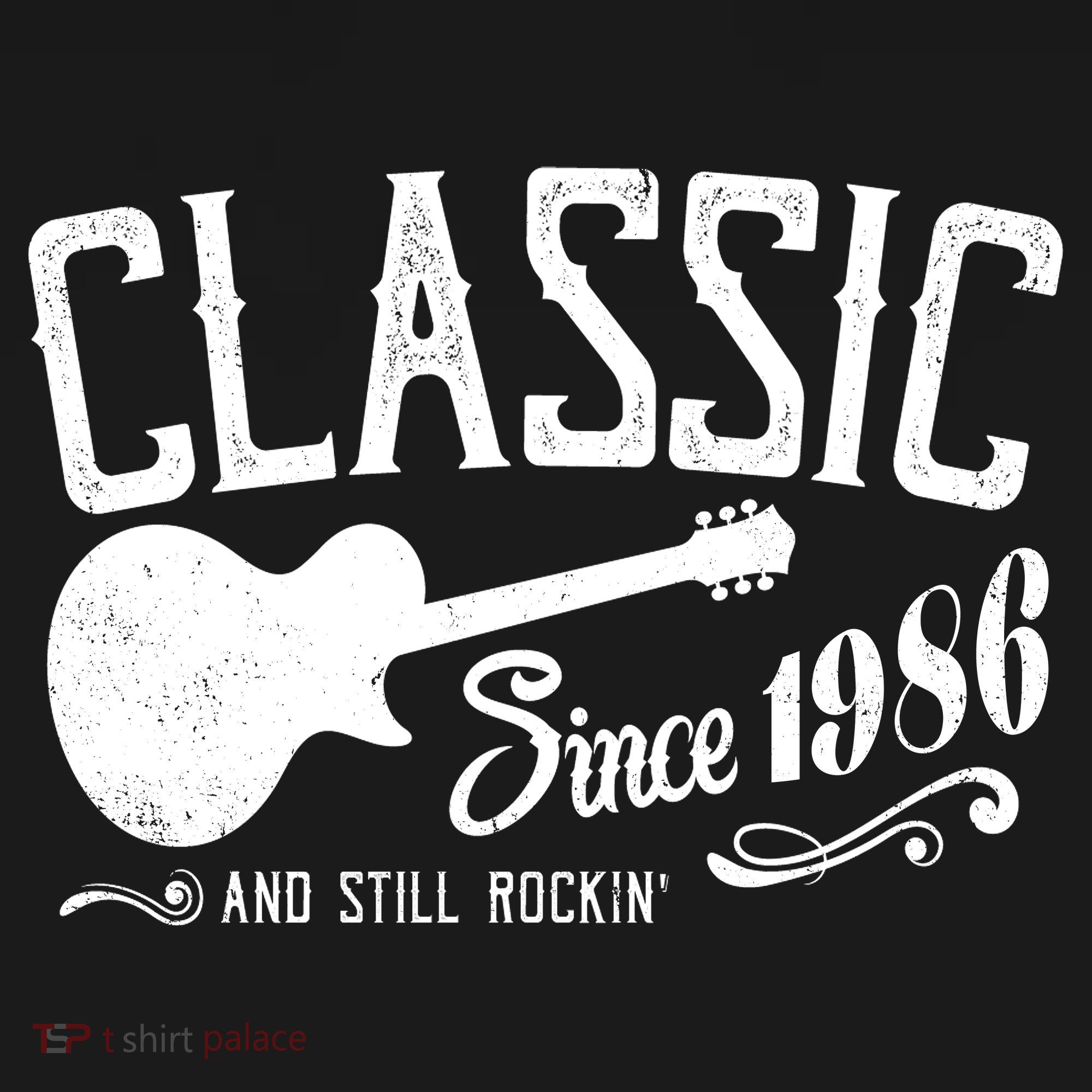 40th Birthday Classic Guitar Since 1986 And Still Rockin Ornament