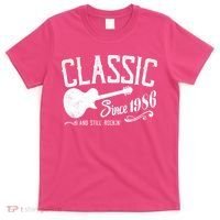 40th Birthday Classic Guitar Since 1986 And Still Rockin T-Shirt thumb 0