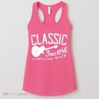 40th Birthday Classic Guitar Since 1986 And Still Rockin Women's Tank Top thumb 0