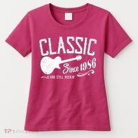 40th Birthday Classic Guitar Since 1986 And Still Rockin Women's T-Shirt thumb 0
