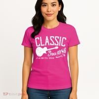 40th Birthday Classic Guitar Since 1986 And Still Rockin Women's T-Shirt thumb 4