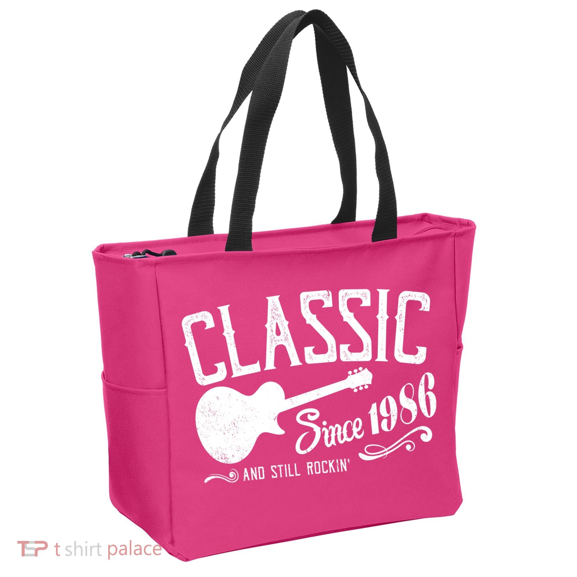 40th Birthday Classic Guitar Since 1986 And Still Rockin Tote Bag