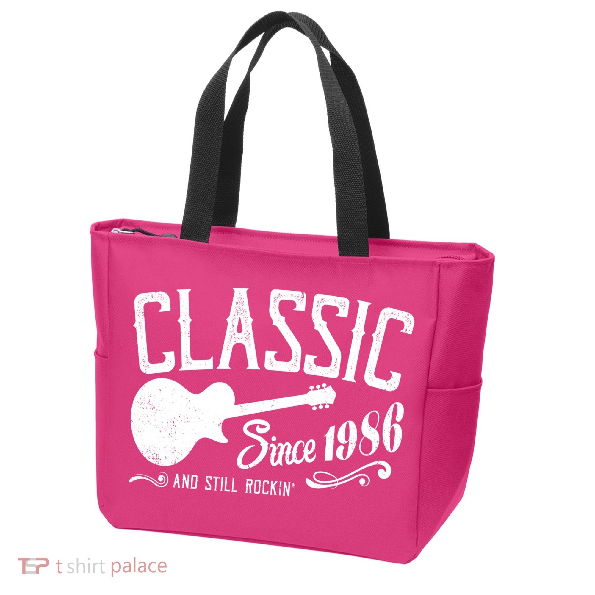 40th Birthday Classic Guitar Since 1986 And Still Rockin Tote Bag
