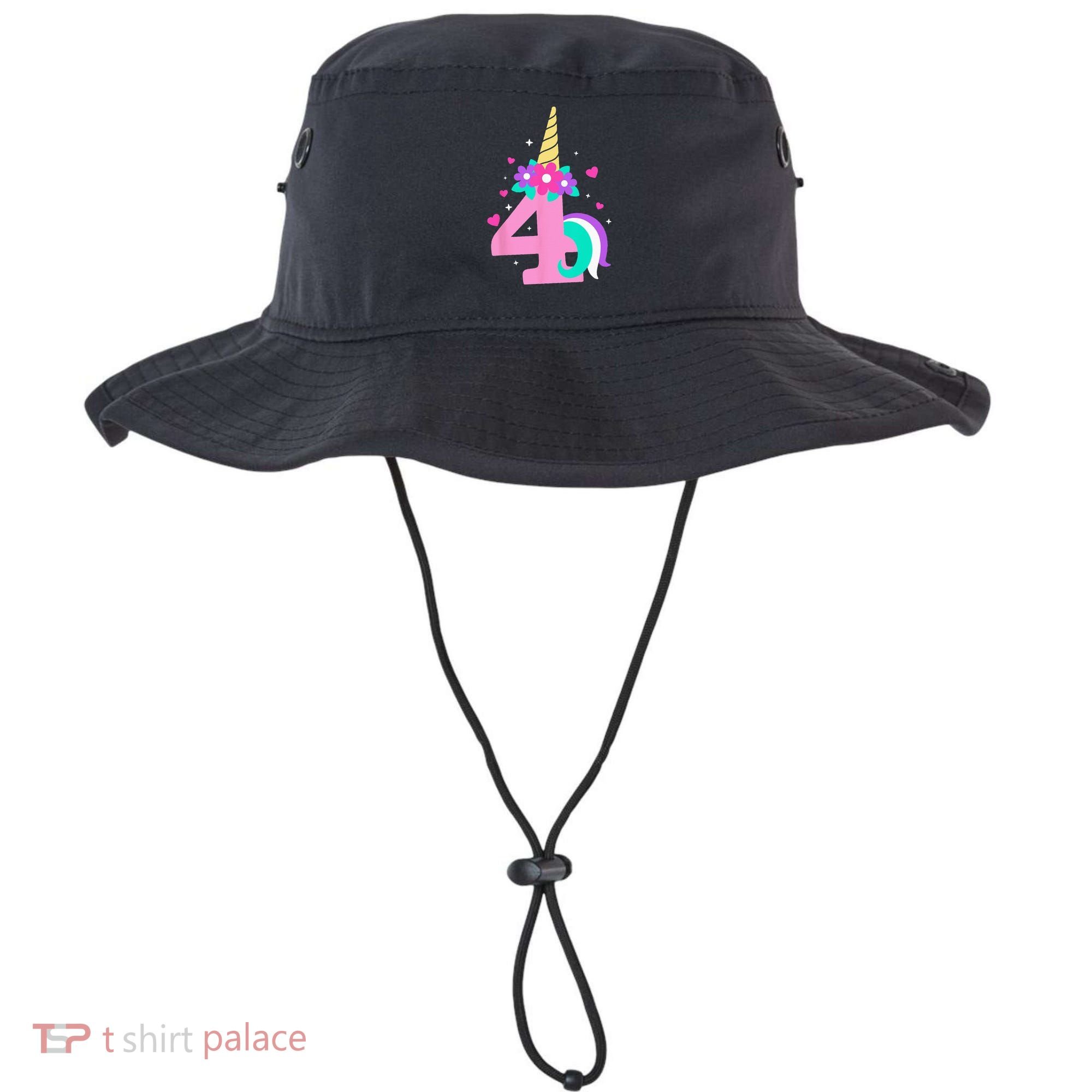 4th Birthday Cute Unicorn 4 Years Birthday Bucket Hat