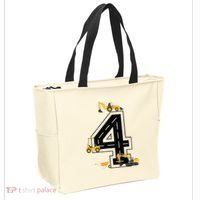 4th Birthday Crane Excavator Truck 4 Year Old Diggers Tote Bag thumb 2