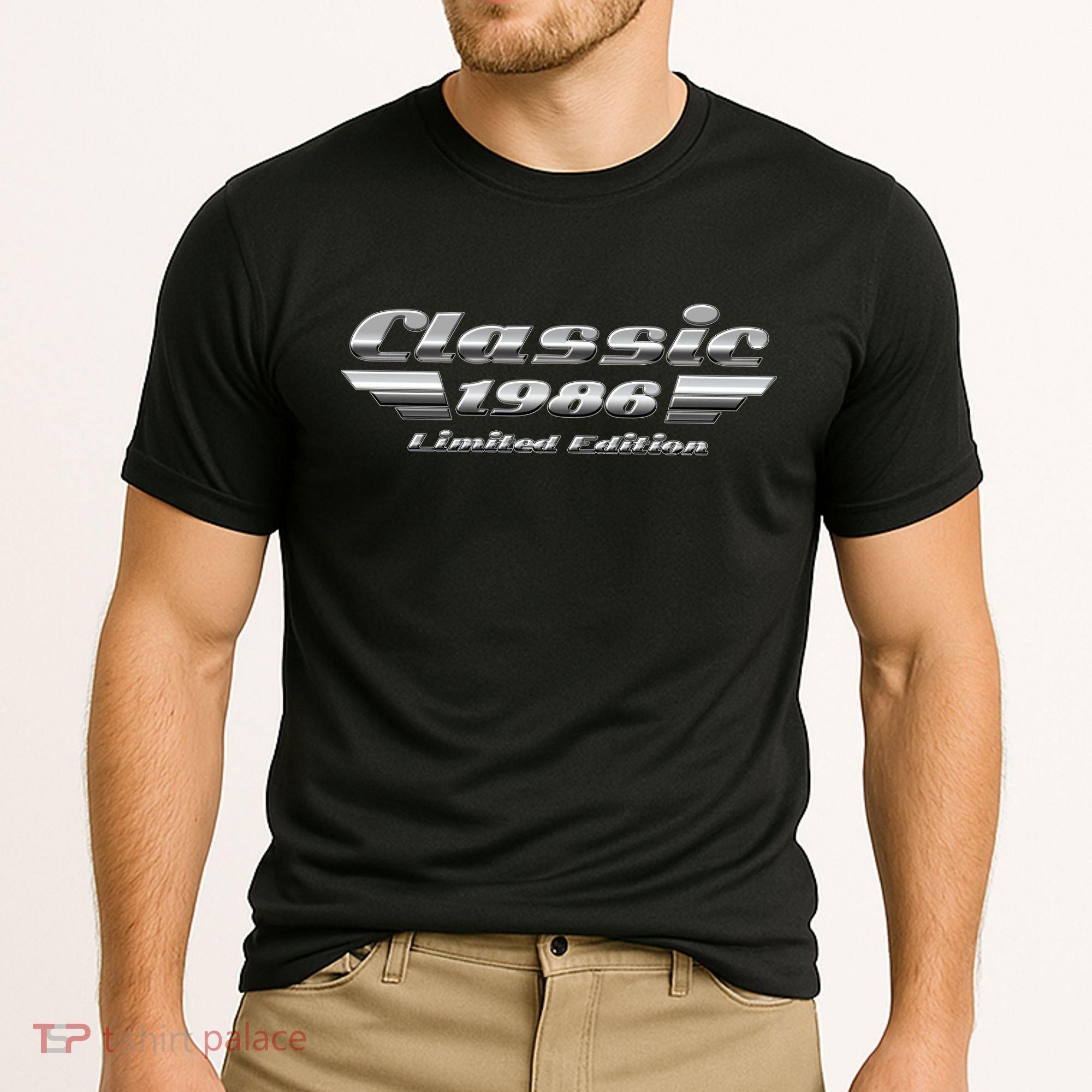 40th Birthday Classic 1986 Limited Edition Metallic Chrome Birthday Cooling Performance Crew T-Shirt