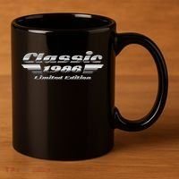 40th Birthday Classic 1986 Limited Edition Metallic Chrome Birthday 11oz C Handle Ceramic Mug thumb 3