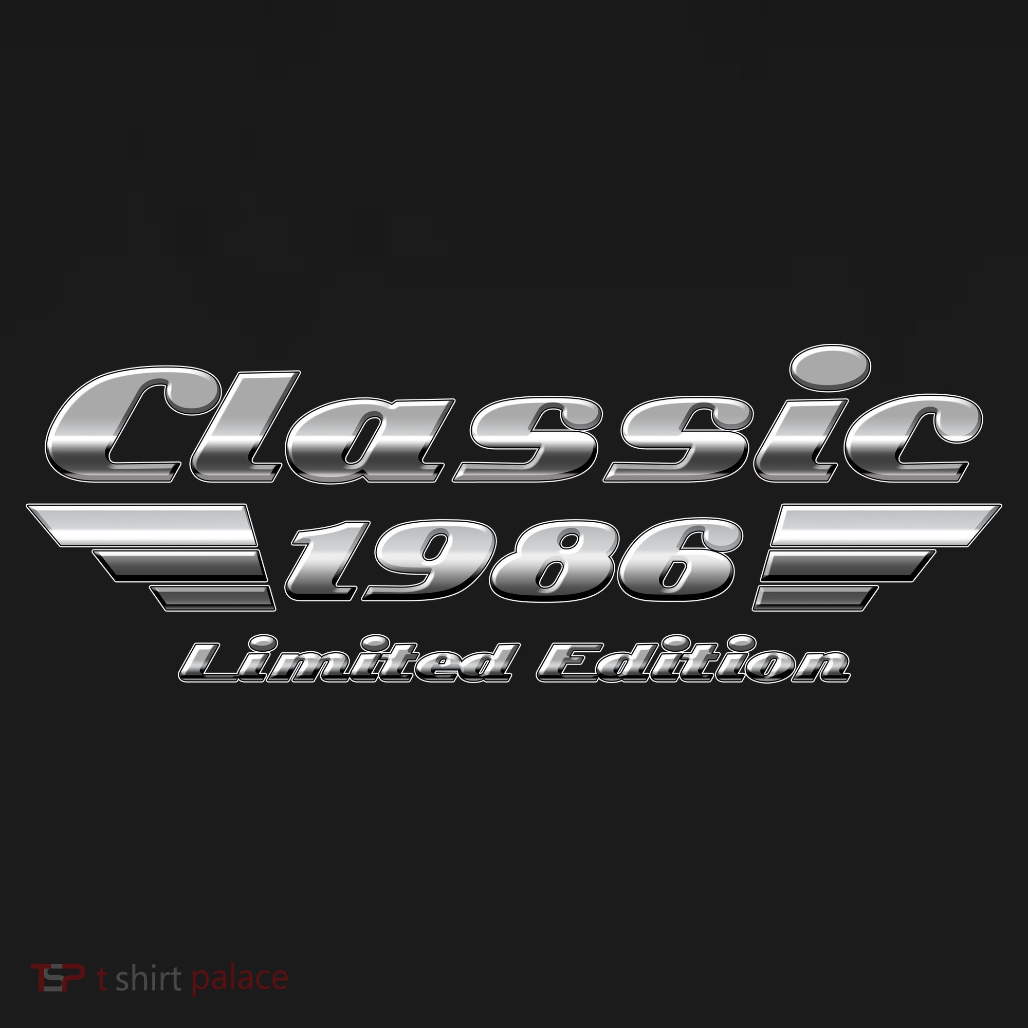 40th Birthday Classic 1986 Limited Edition Metallic Chrome Birthday Women's Hoodie