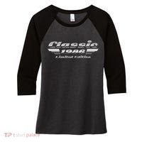 40th Birthday Classic 1986 Limited Edition Metallic Chrome Birthday Women's Tri-Blend 3/4-Sleeve Raglan Shirt thumb 0