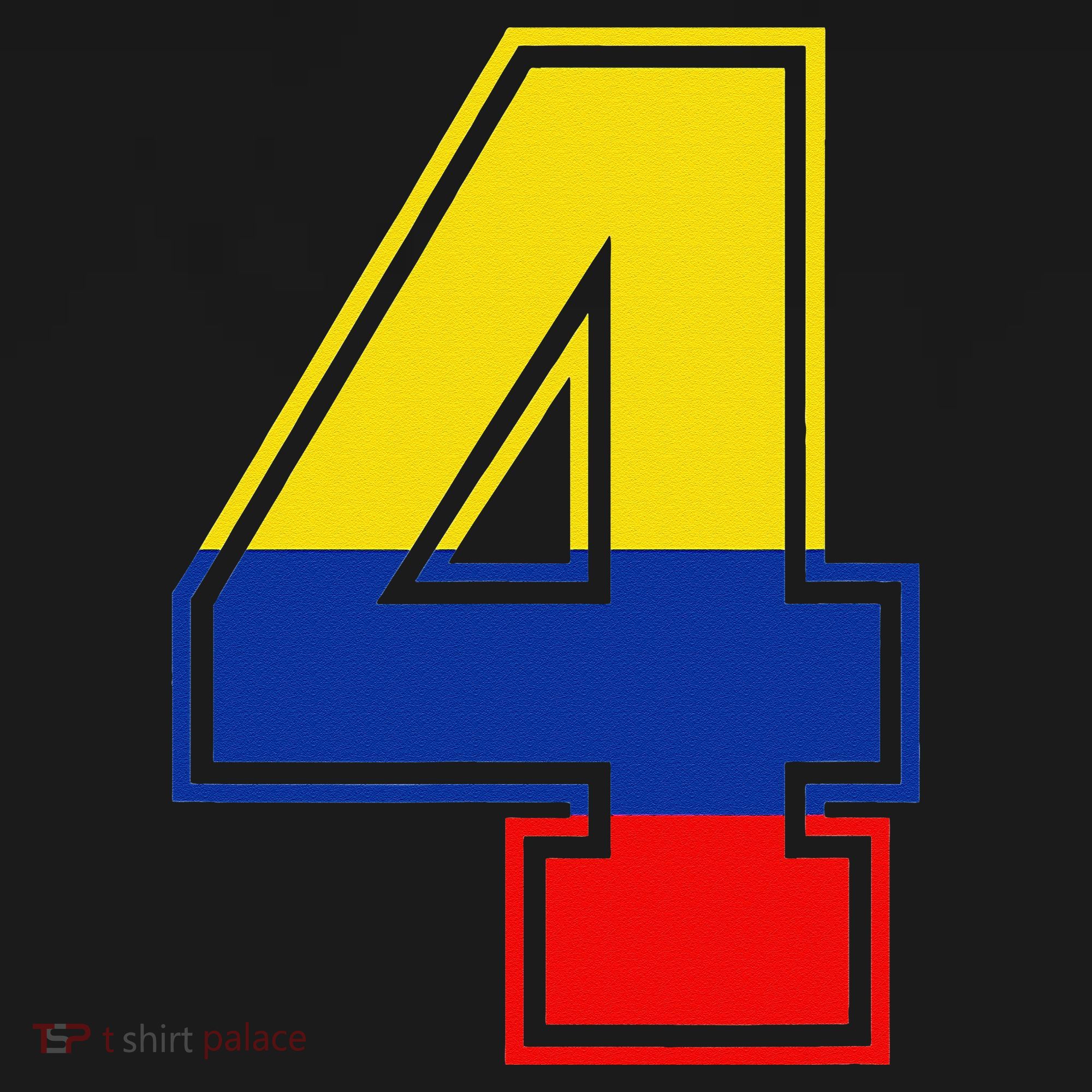 4th Birthday Colombian 4 Years Old Number 4 Colombia Flag Tank Top