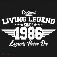 40th Birthday Certified Living Legend Since 1986 Legends Never Die Women's Hoodie thumb 2