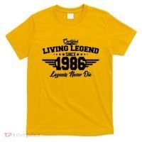 40th Birthday Certified Living Legend Since 1986 Legends Never Die T-Shirt thumb 0
