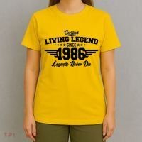 40th Birthday Certified Living Legend Since 1986 Legends Never Die T-Shirt thumb 4