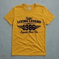 40th Birthday Certified Living Legend Since 1986 Legends Never Die T-Shirt thumb 5