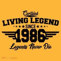 40th Birthday Certified Living Legend Since 1986 Legends Never Die Visor thumb 3
