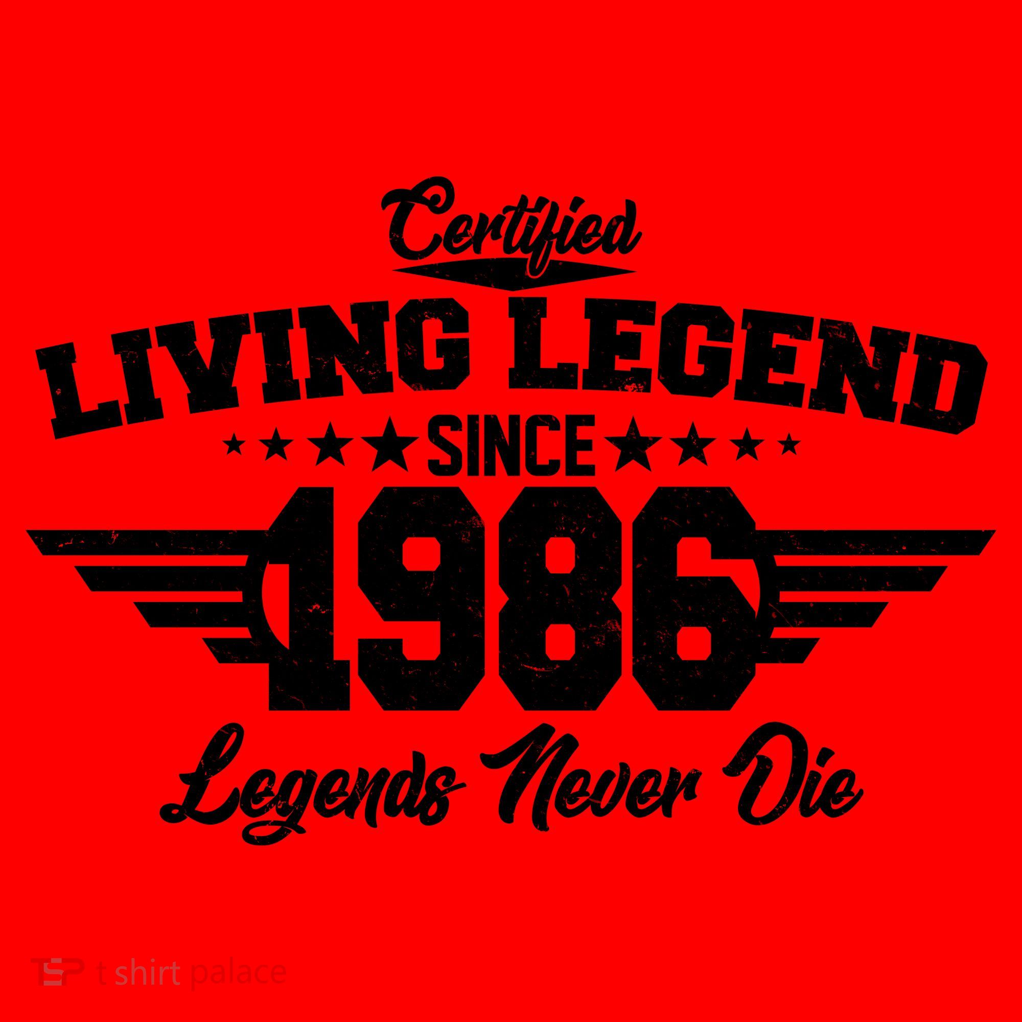 40th Birthday Certified Living Legend Since 1986 Legends Never Die Santa Hat