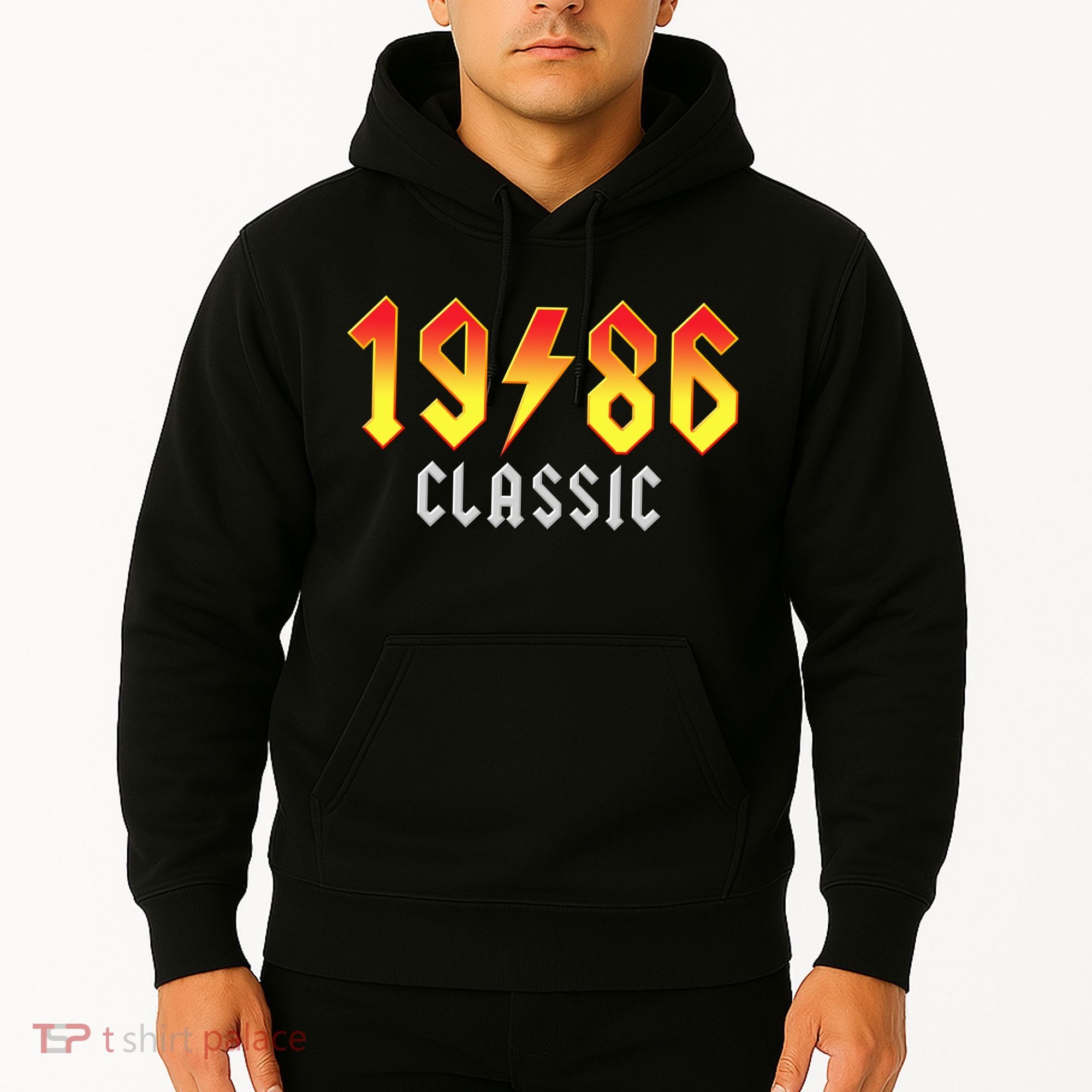 40th Birthday Classic 1986 Retro Rock Band Hoodie