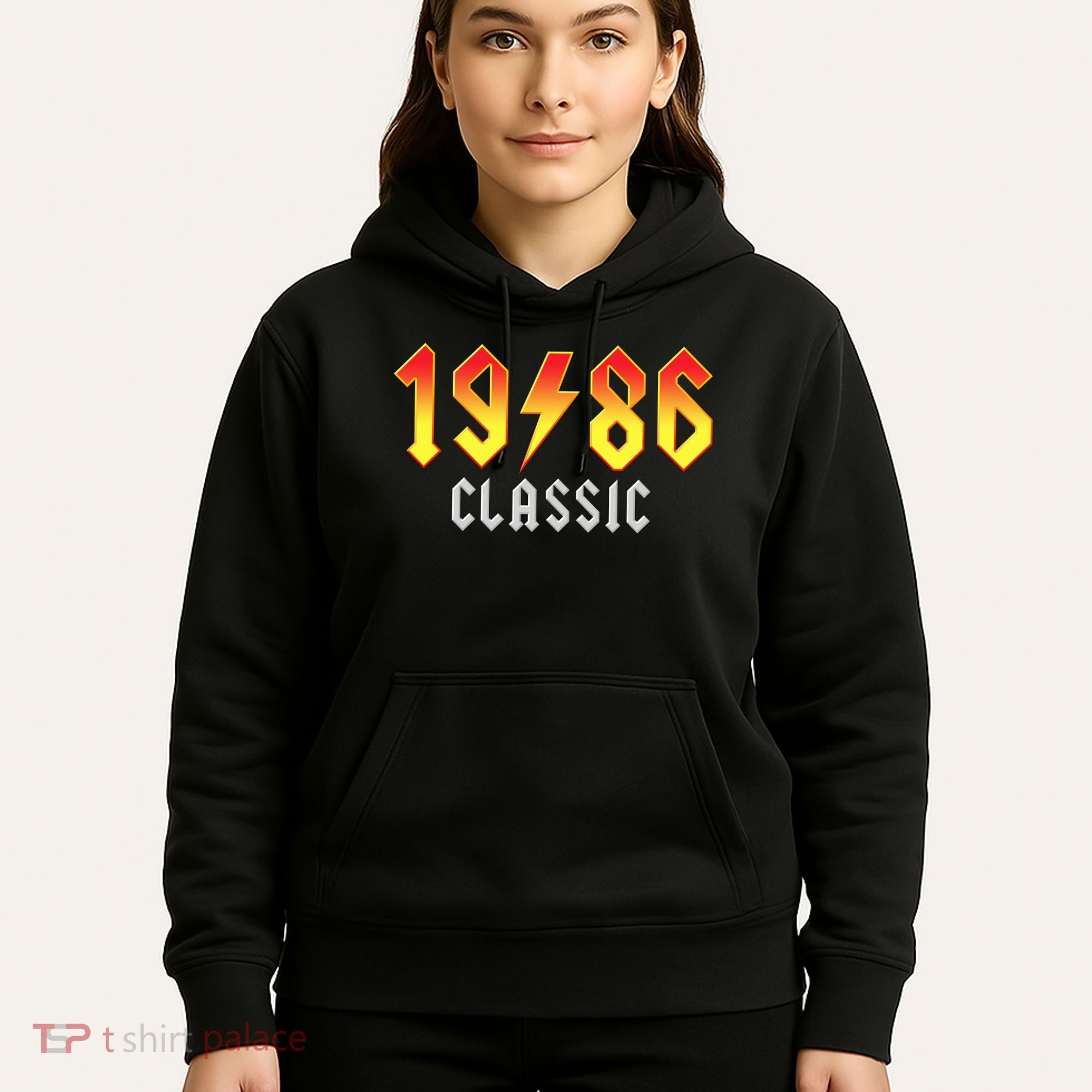 40th Birthday Classic 1986 Retro Rock Band Hoodie