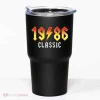 40th Birthday Classic 1986 Retro Rock Band Tumbler thumb 0