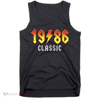 40th Birthday Classic 1986 Retro Rock Band Tank Top