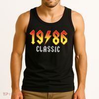 40th Birthday Classic 1986 Retro Rock Band Tank Top thumb 3