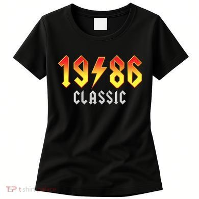 40th Birthday Classic 1986 Retro Rock Band Women's T-Shirt
