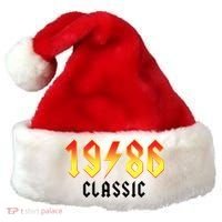 40th Birthday Classic 1986 Retro Rock Band Santa Hat thumb 0