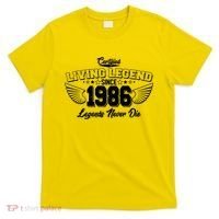 40th Birthday Certified Living Legend Since 1986 Legends Never Die Vintage Wings T-Shirt thumb 0