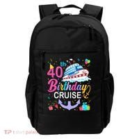 40th Birthday Cruise 40 Years Old Cruising Crew Bday Party Backpack thumb 0