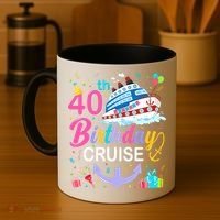 40th Birthday Cruise 40 Years Old Cruising Crew Bday Party Coffee Mug thumb 4