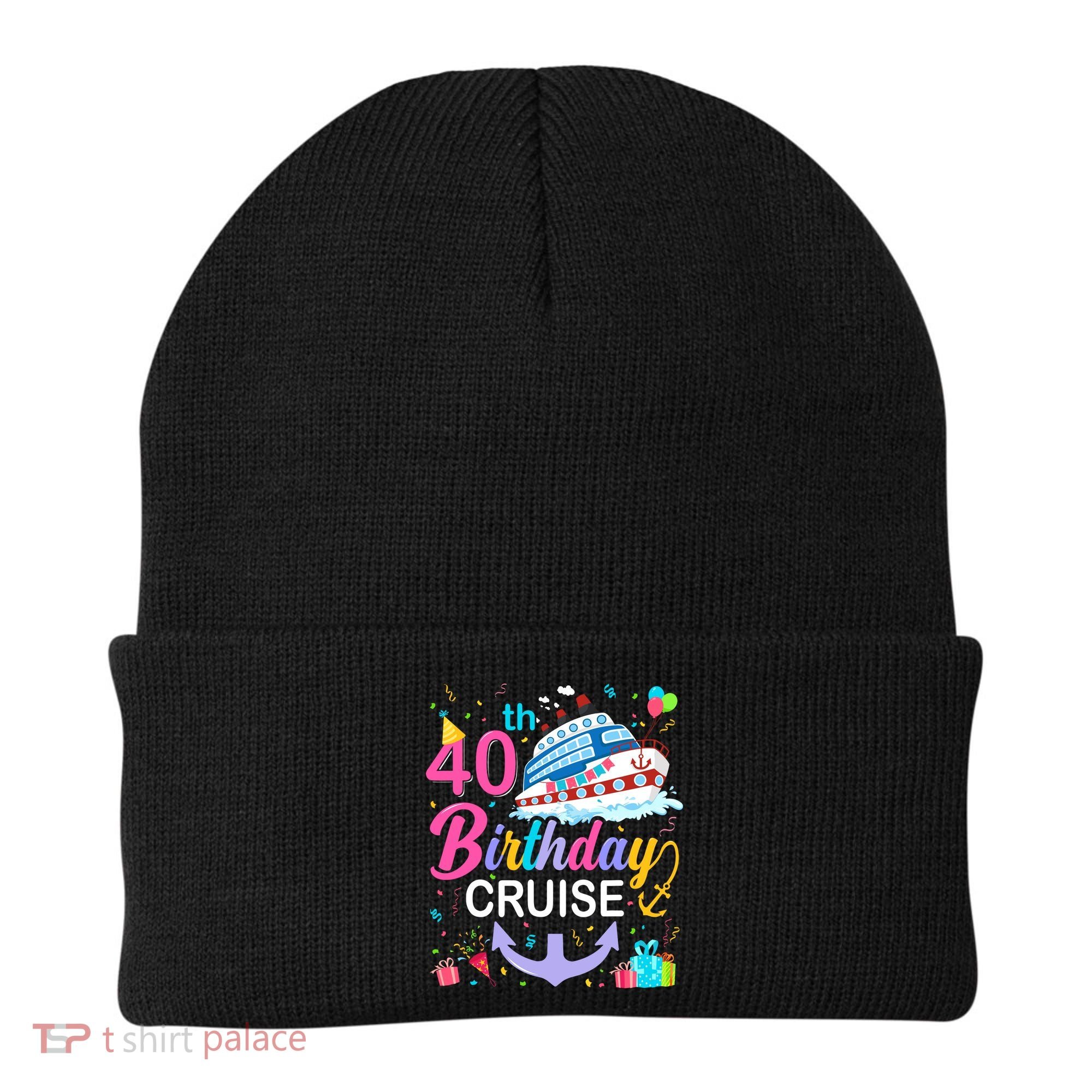40th Birthday Cruise 40 Years Old Cruising Crew Bday Party Beanie