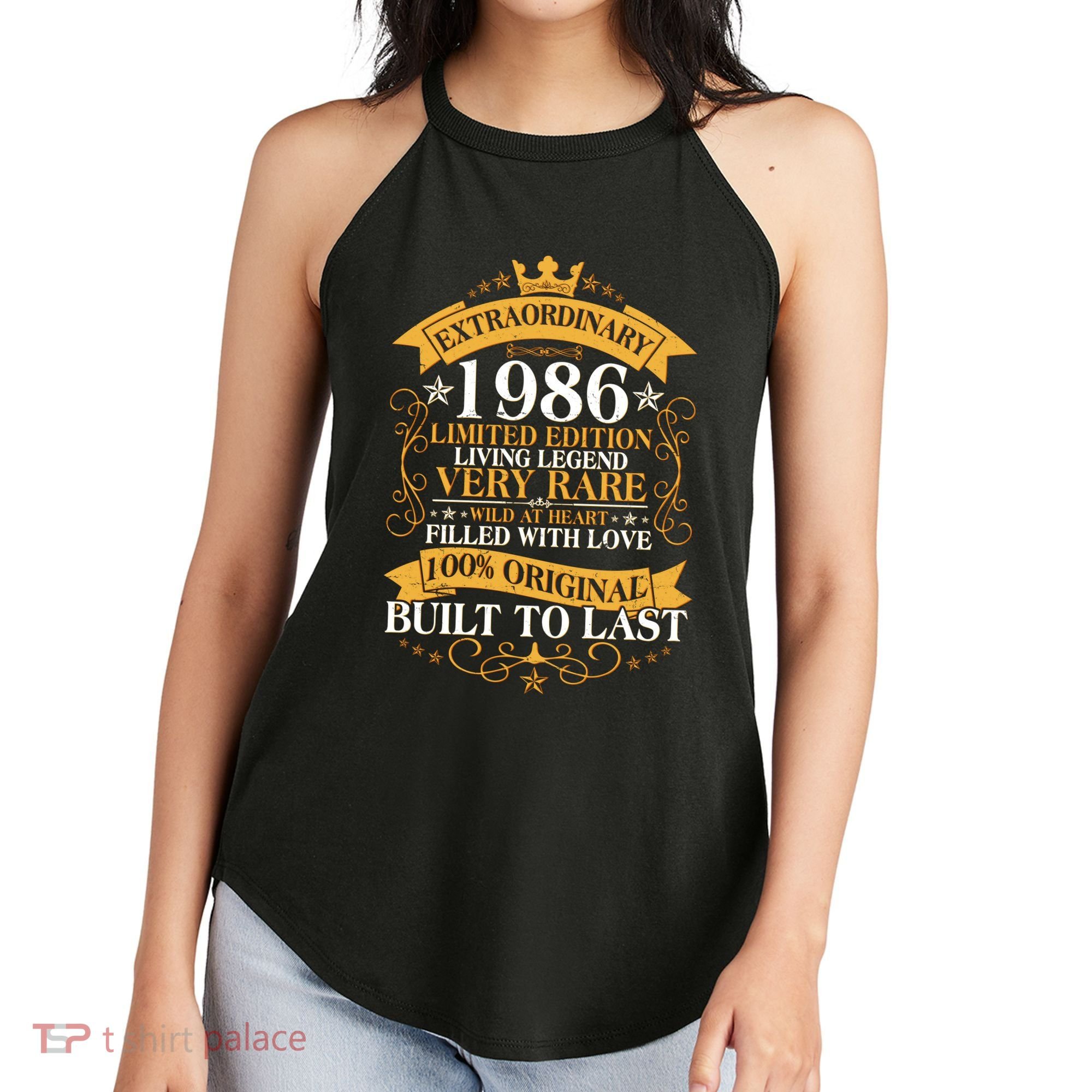 40th Birthday Extraordinary 1986 Limited Edition Living Legend Very Rare  Women's Perfect Tri Rocker Tank