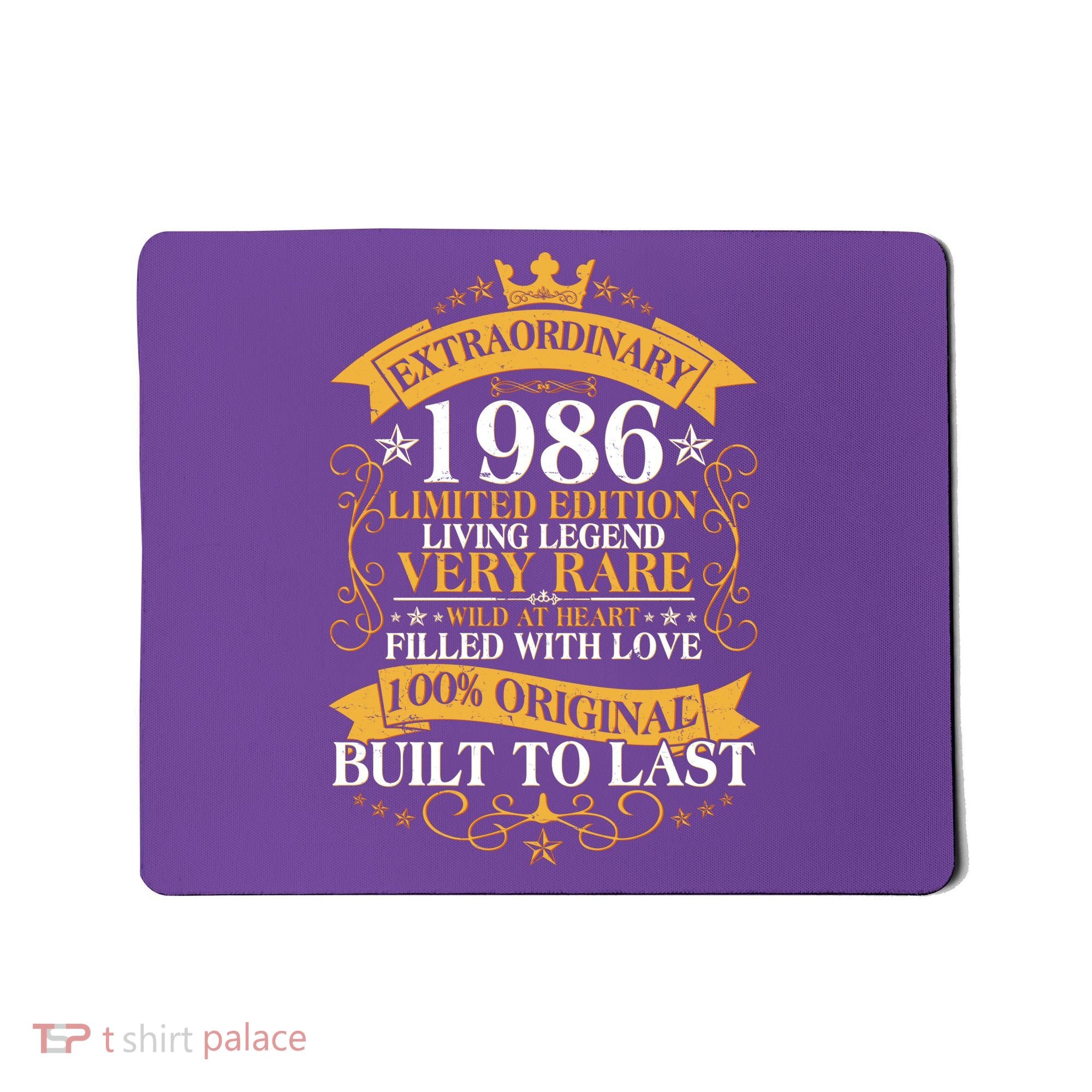 40th Birthday Extraordinary 1986 Limited Edition Living Legend Very Rare  Mousepad