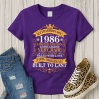 40th Birthday Extraordinary 1986 Limited Edition Living Legend Very Rare  Women's T-Shirt thumb 3