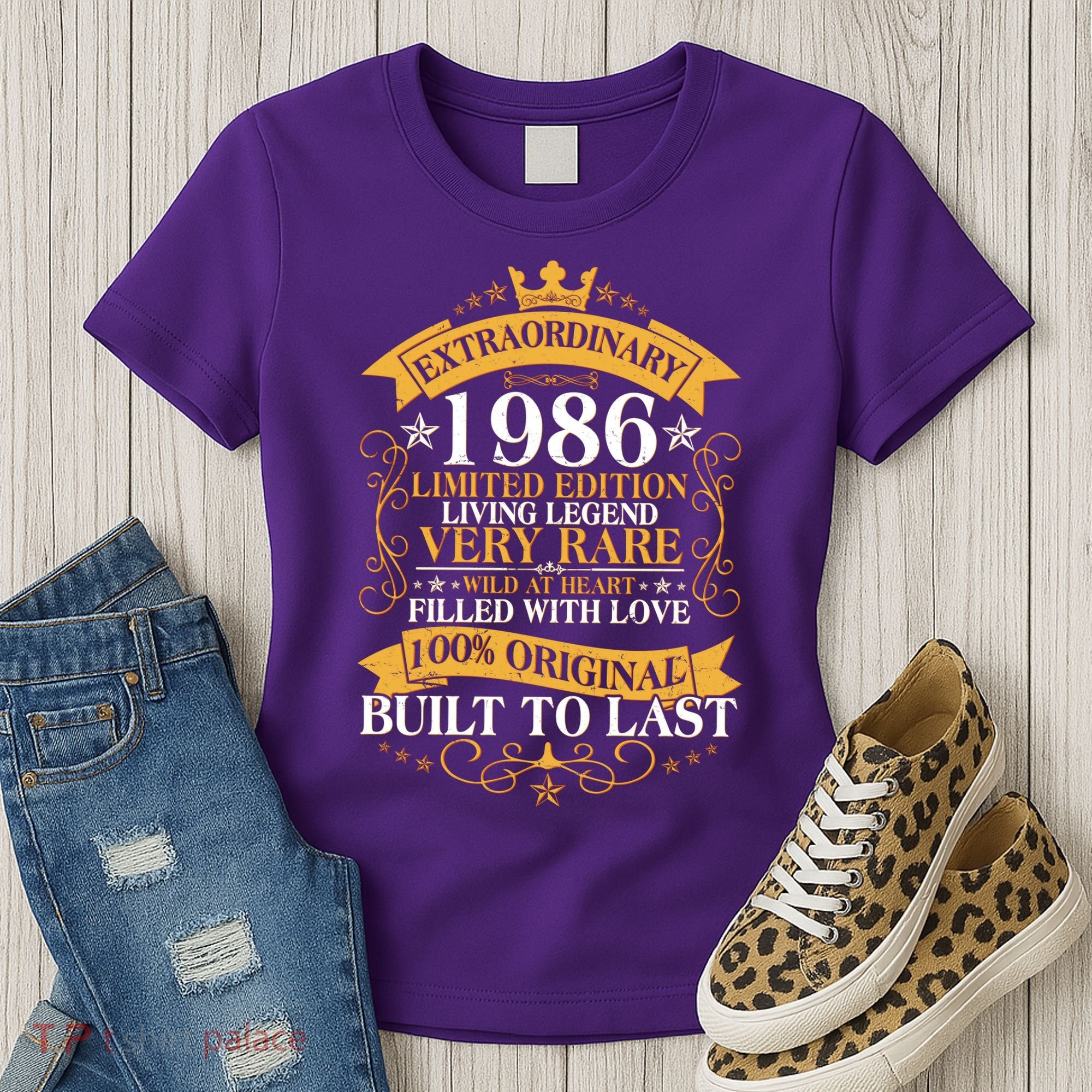 40th Birthday Extraordinary 1986 Limited Edition Living Legend Very Rare  Women's T-Shirt
