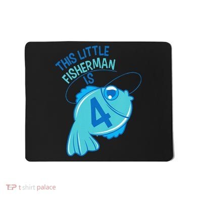 4th Birthday Fishing Fish 4 Year Old Mousepad