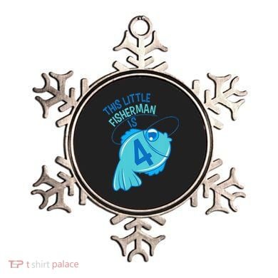 4th Birthday Fishing Fish 4 Year Old Ornament