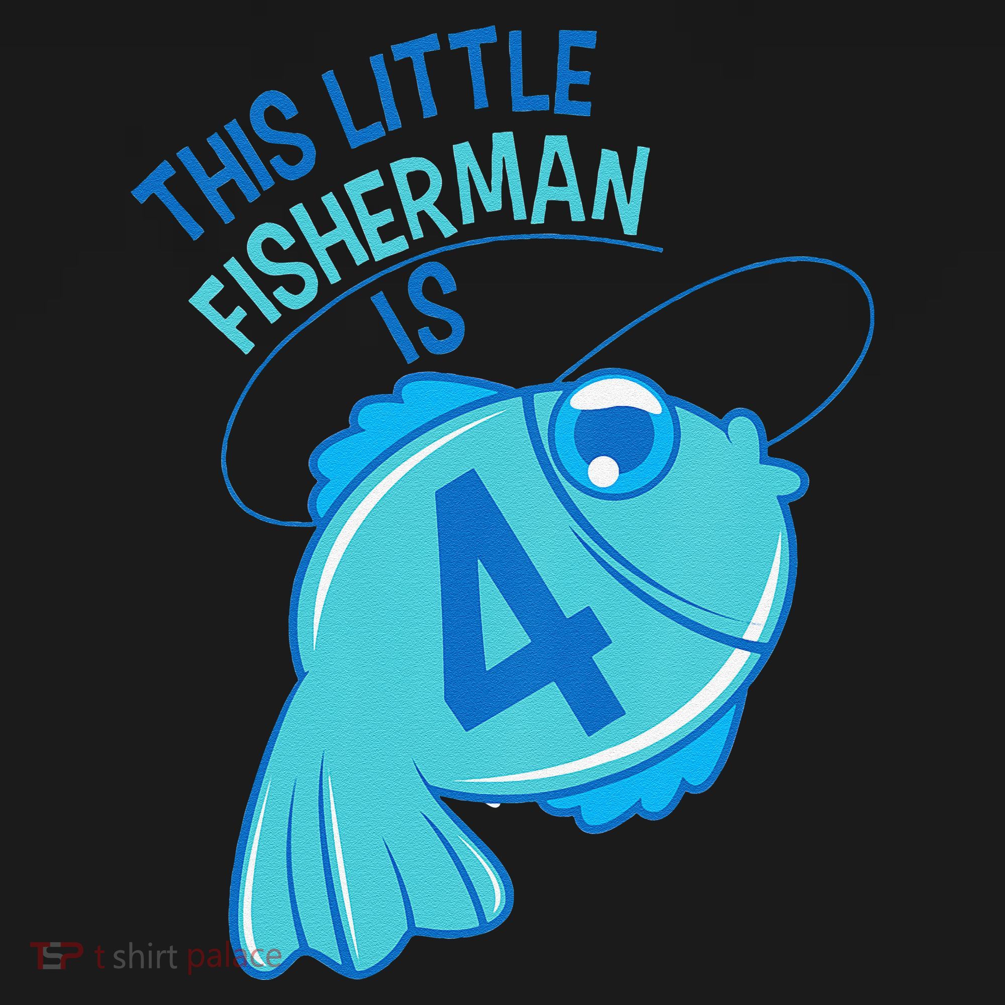4th Birthday Fishing Fish 4 Year Old Kids Sweatshirt