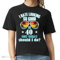 40th Birthday For Men Women 40th Anniversary Comfort Colors Boxy T-Shirt thumb 0