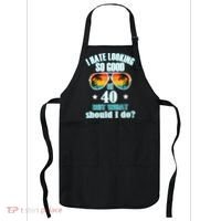 40th Birthday For Men Women 40th Anniversary Apron thumb 0