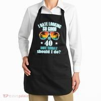 40th Birthday For Men Women 40th Anniversary Apron thumb 2