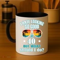 40th Birthday For Men Women 40th Anniversary Coffee Mug thumb 4