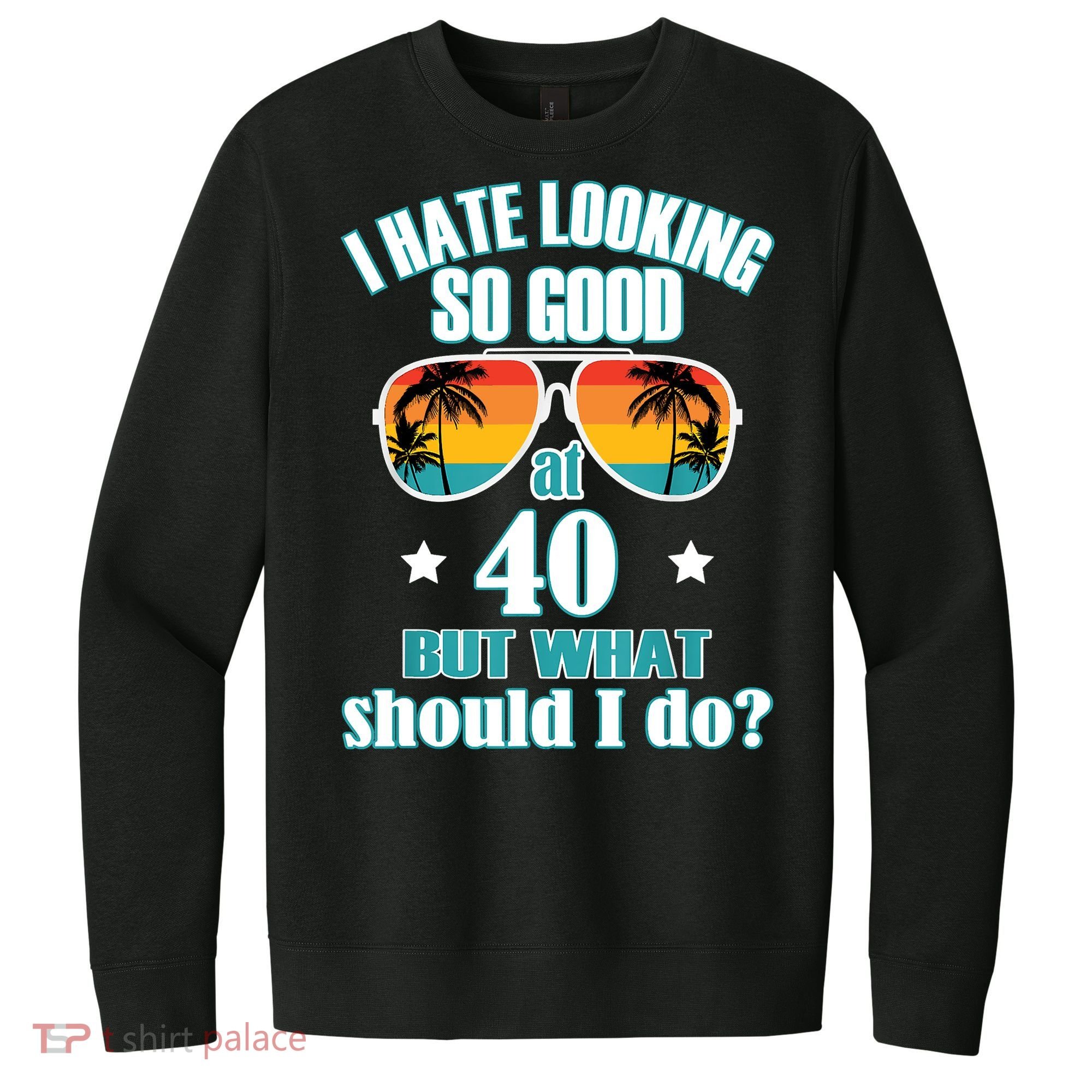 40th Birthday For Men Women 40th Anniversary V.I.T. Fleece Crew Sweatshirt